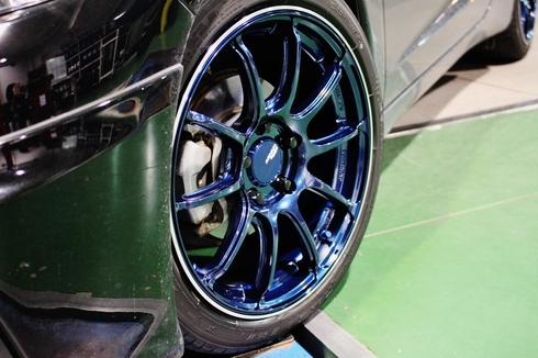 ADAVN Racing 17インチ ダークブルー　ホイールのみ　[RZ2] 楽天市場】ヨコハマ アドバン レーシング RZ2 RZII アルミホイール 17